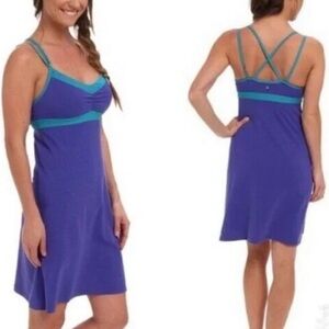 Prana Medium Kaley Dress Blue Teal